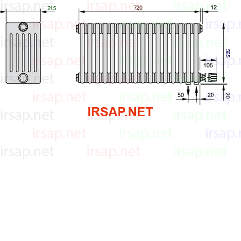 Радиатор IRSAP Tesi 60565/16 T26 CL 01